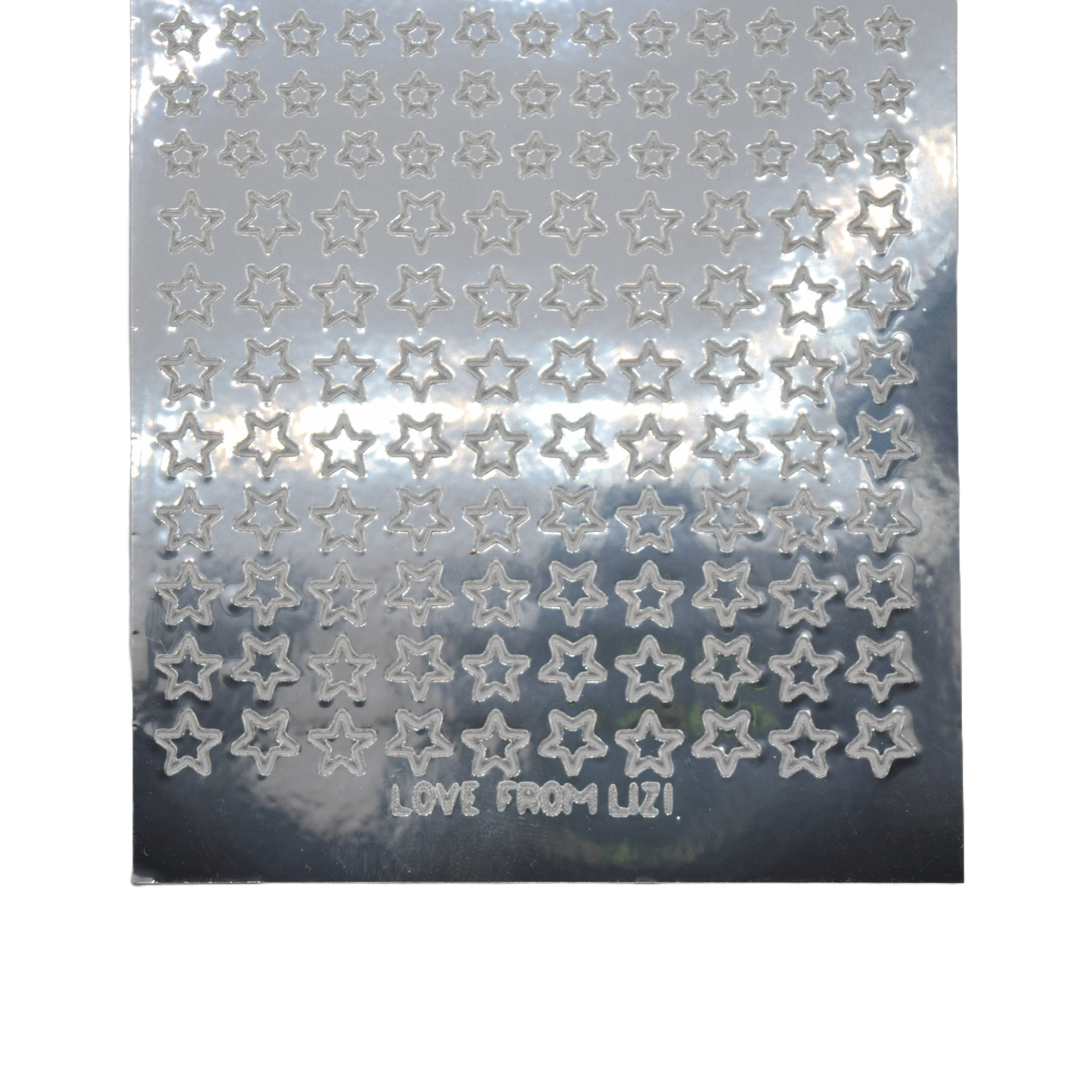 thumbnail interactive-video image 1 of Silver Self-Adhesive Stars - Peel Off Stickers Sheet For Cards, Embellishments & Crafts 1 of 6