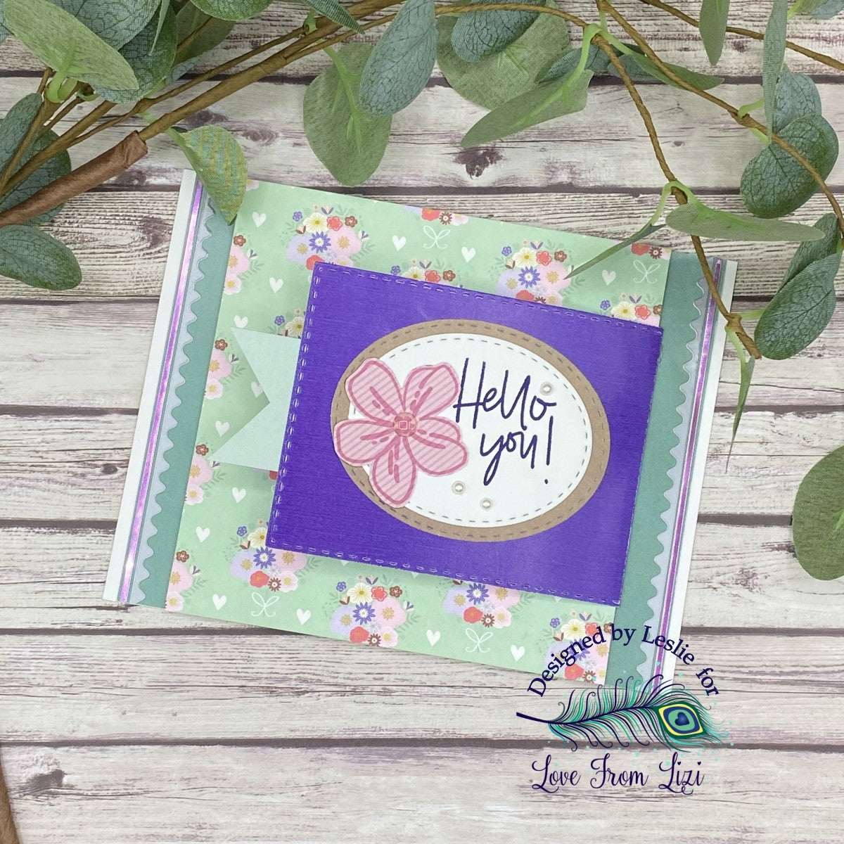 SPRING-THEMED HINGE CARD