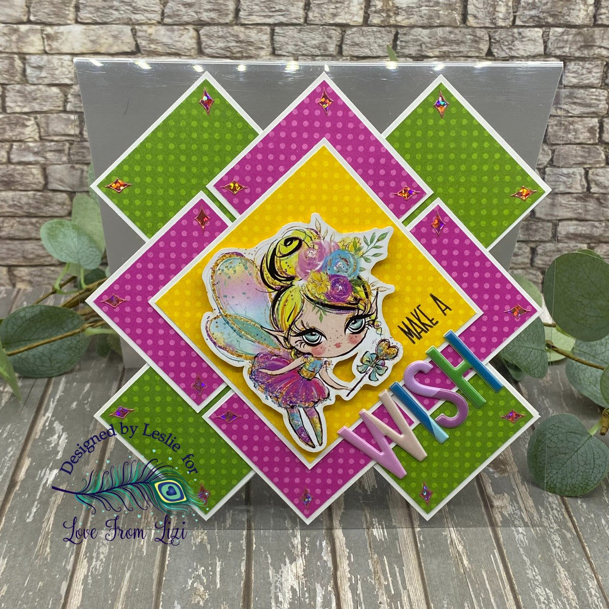 MAKE A WISH DIAMOND PANEL CARD