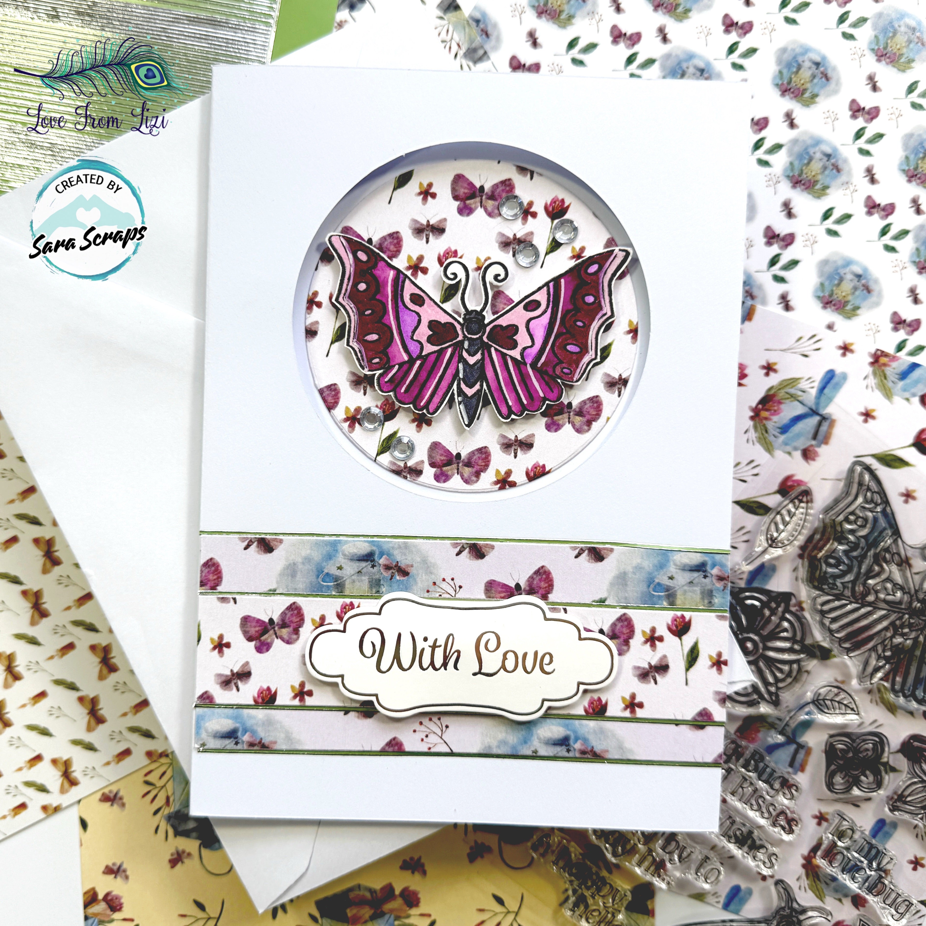 Beautiful Peek-a-boo Card From Guest Designer Sara Scraps