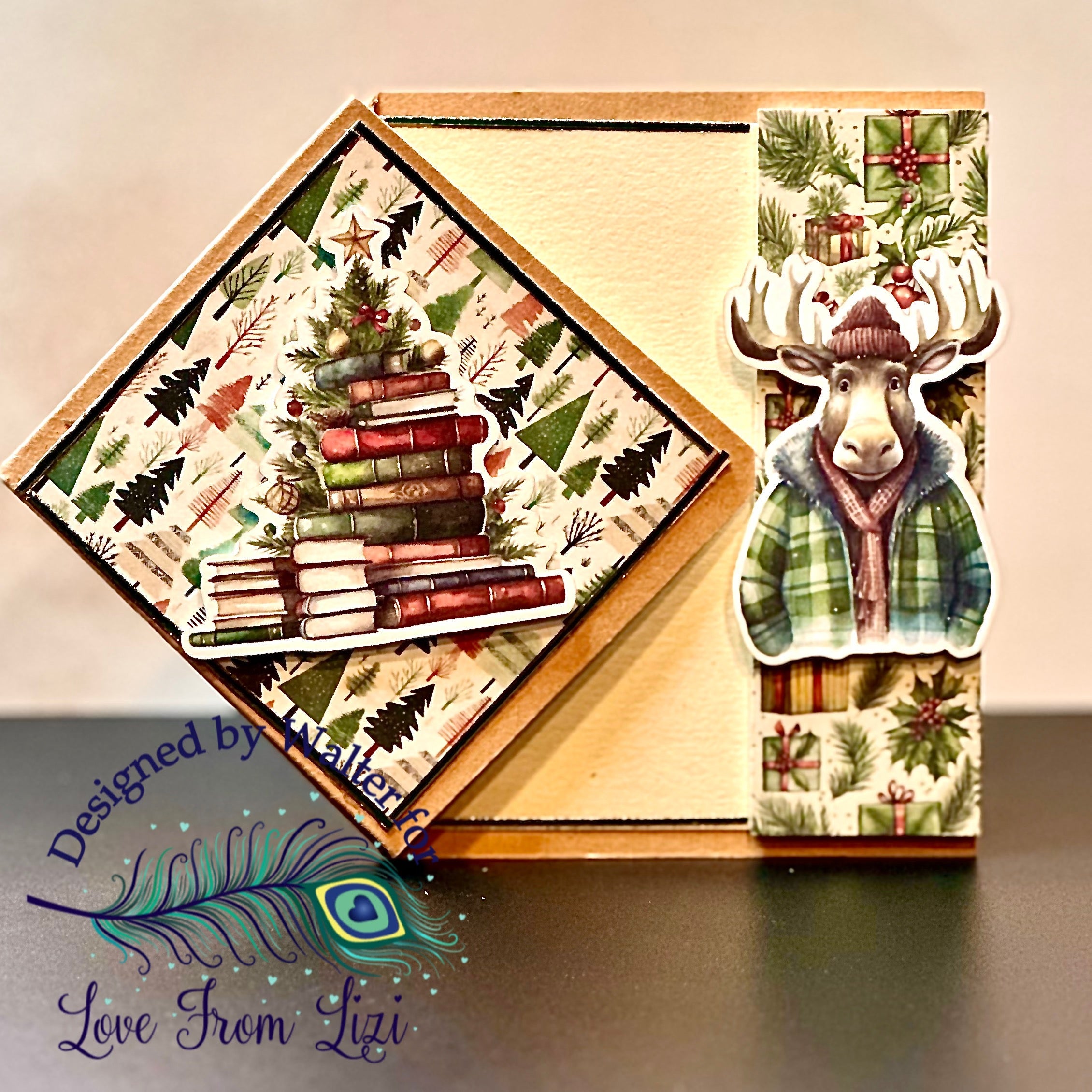 4 Cards | 1 Kit | November 2025 Festive Tales Card Kit with Walter | Love from Lizi