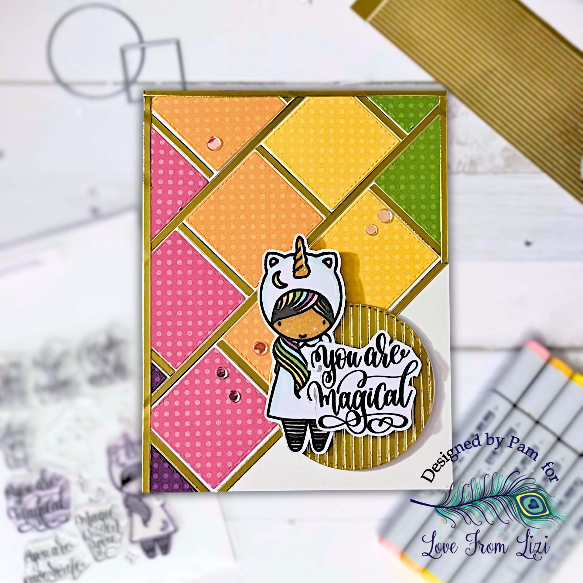 You Are Magical – Bright & Bold Sketch Challenge Card