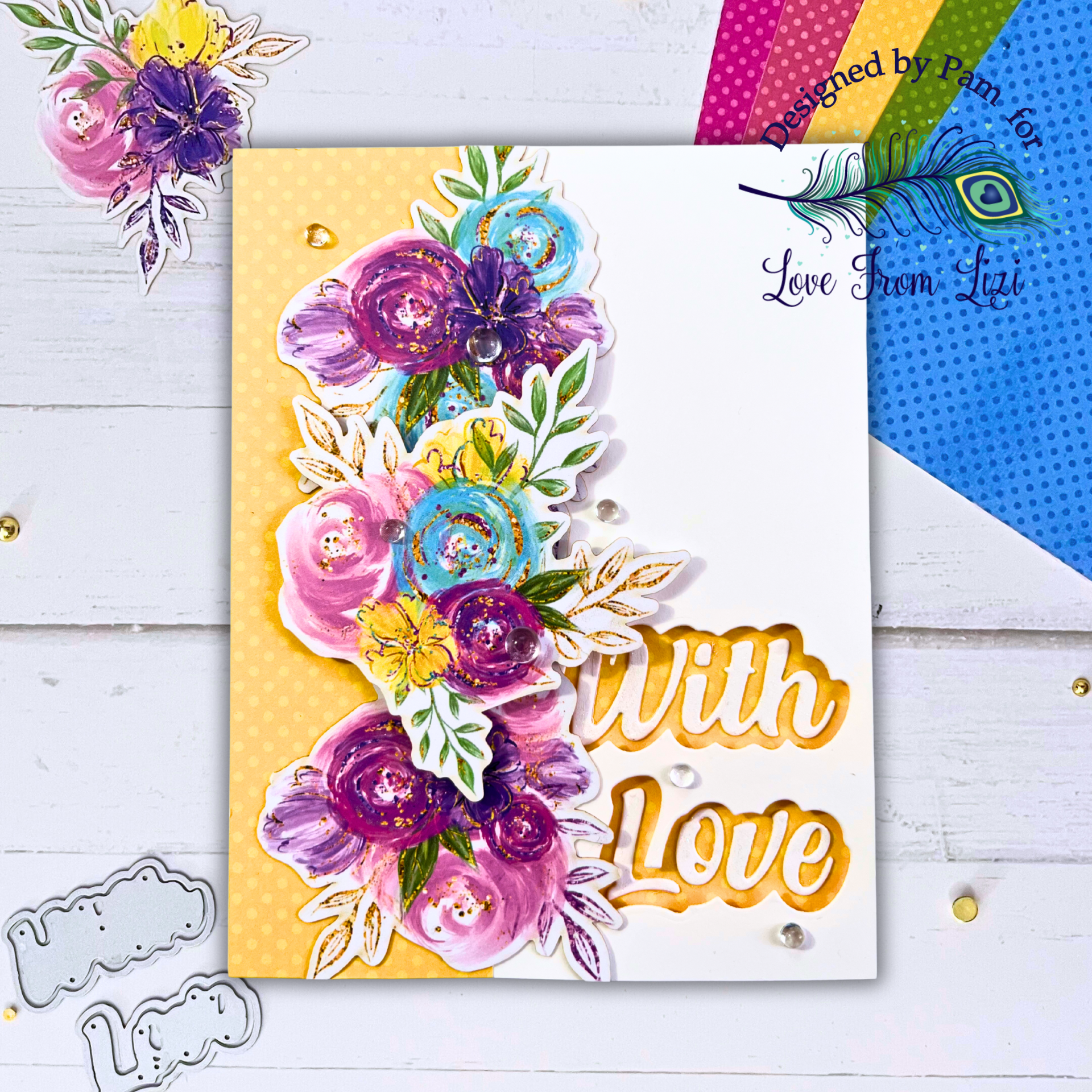 Bold Blooms & a Sweet Sentiment: “With Love” Card Inspiration