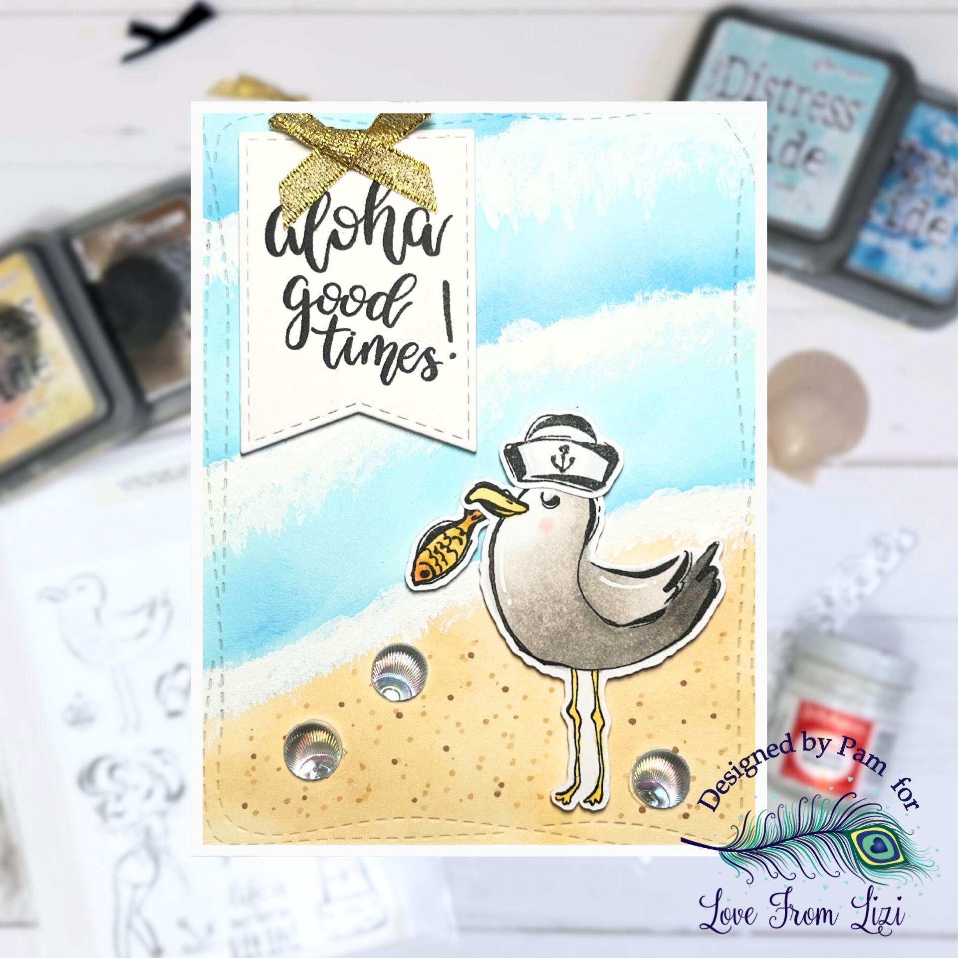 Aloha, Good Times! | A Beachy Seagull Card Featuring the “To The Beach” Kit