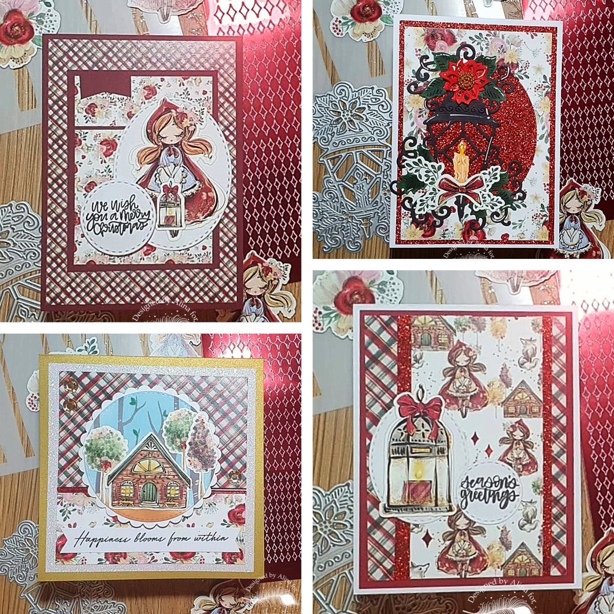 Ruby Red - 4 Cards Start to Finish