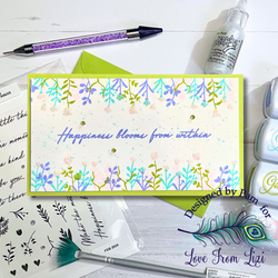 One-Layer Wonder: Stamped Botanical Background Card