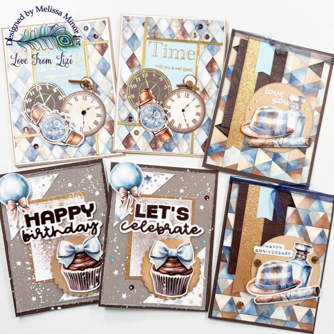 Leather...Velvet....Foil Paper...Let's Make Some Masculine Cards