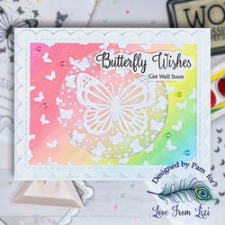 Fluttering into Healing: A Rainbow Butterfly Get Well Soon Card