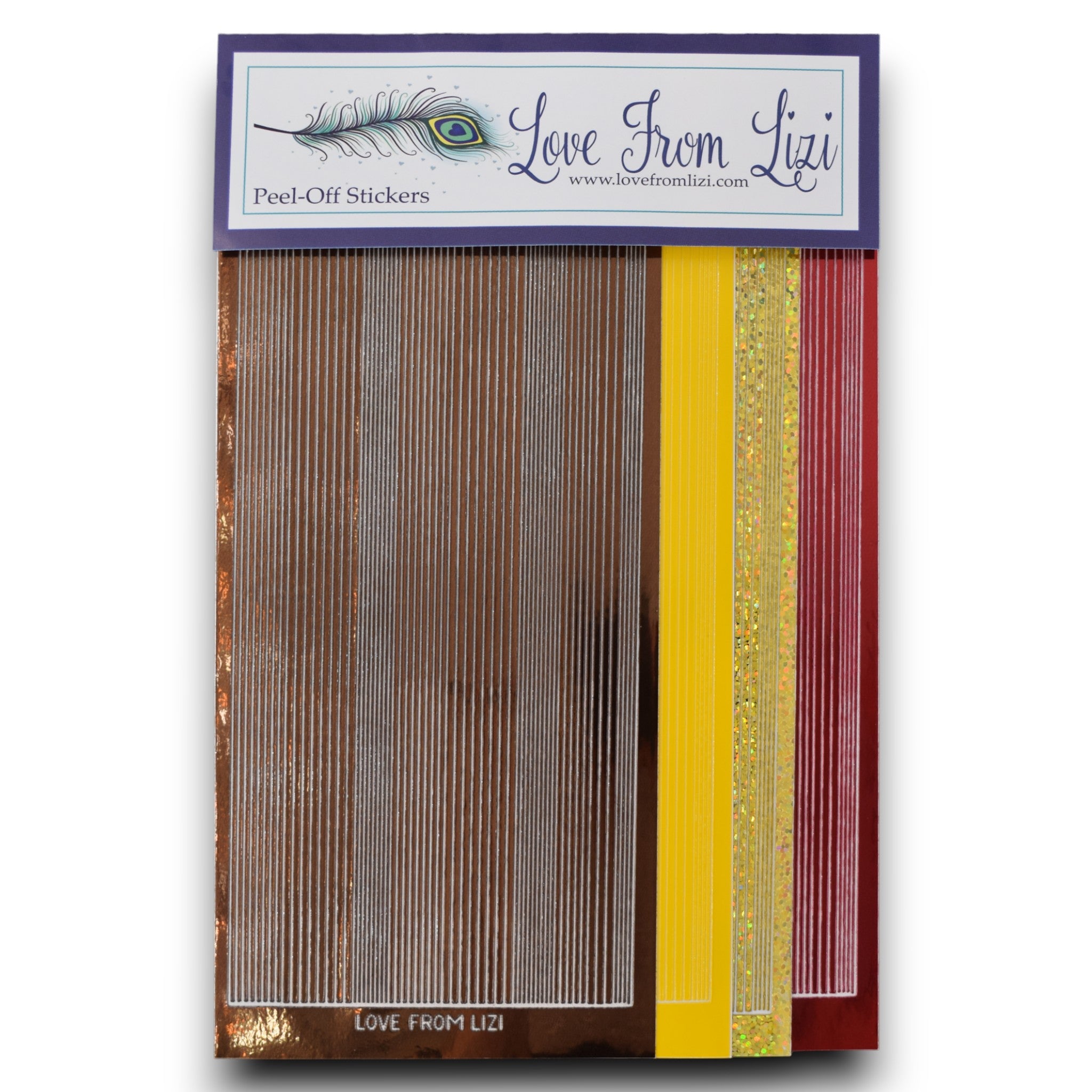 A Spot Of Autumn - Pin Stripe Peel-Off 4 Pack