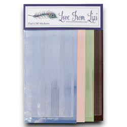 Bon Voyage - Pin Stripe Peel-Off 4 Pack