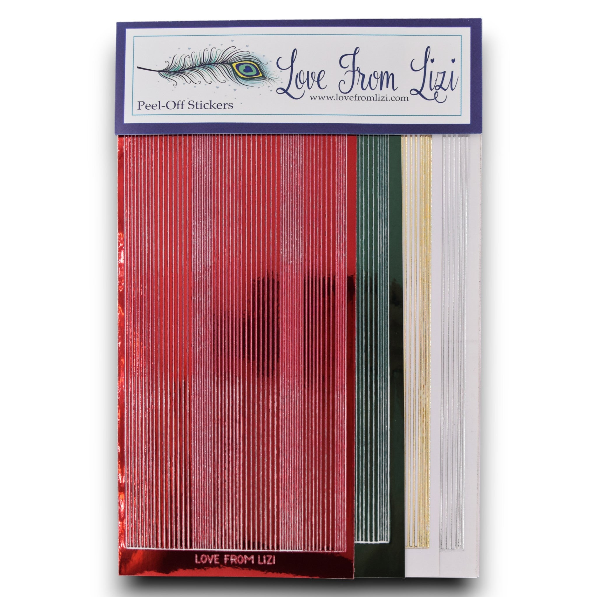 Vintage Christmas Essentials - Pin Stripe Peel-Off 4 Pack