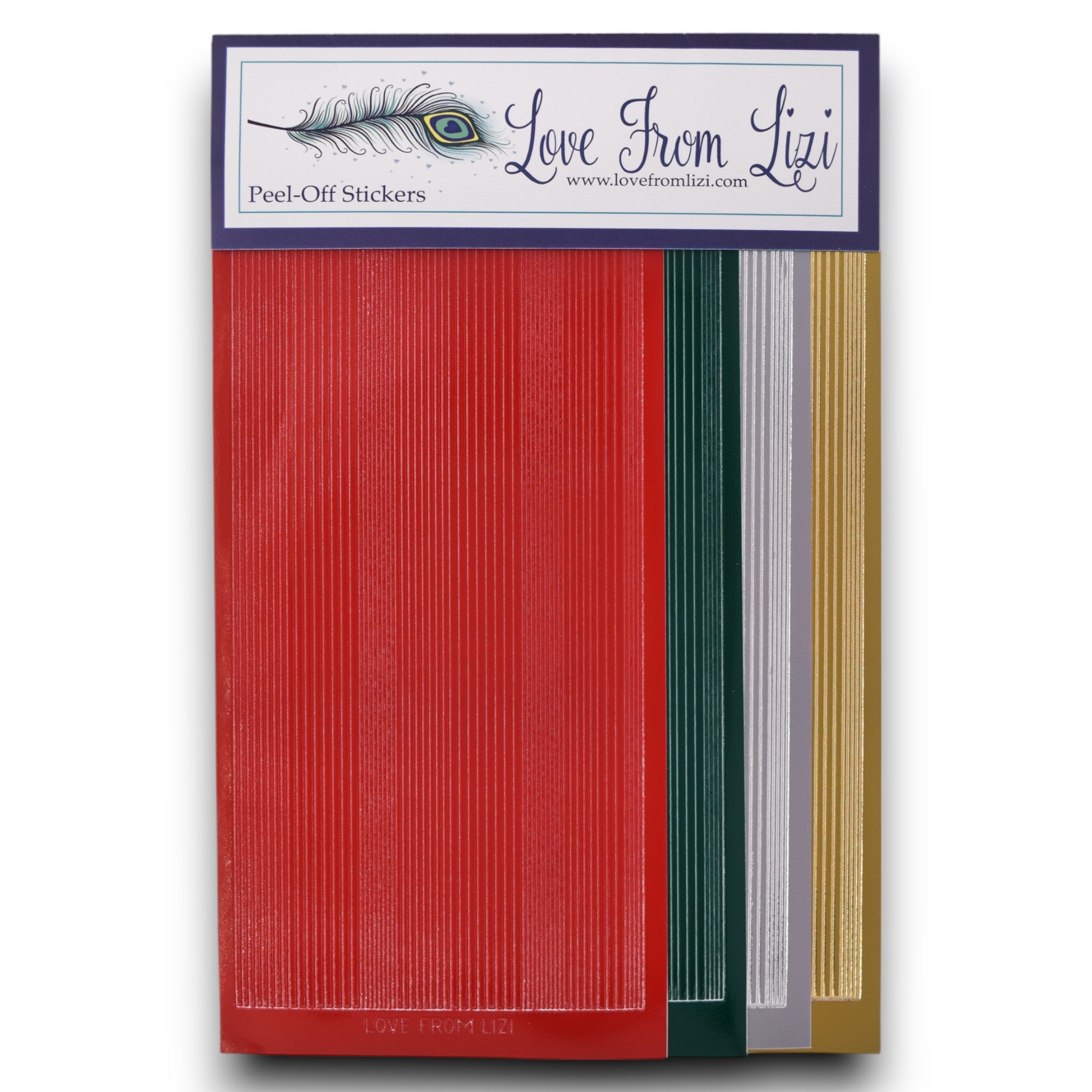 Christmas Essentials - Pin Stripe Peel-Off 4 Pack