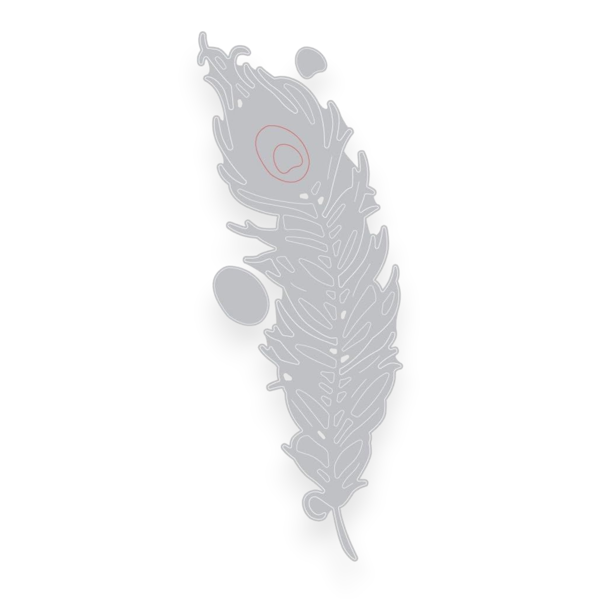 Sizzix Peacock Feather - Steel Cutting Die Set