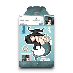 Santoro Rubber Stamps set - Awashed (Large)