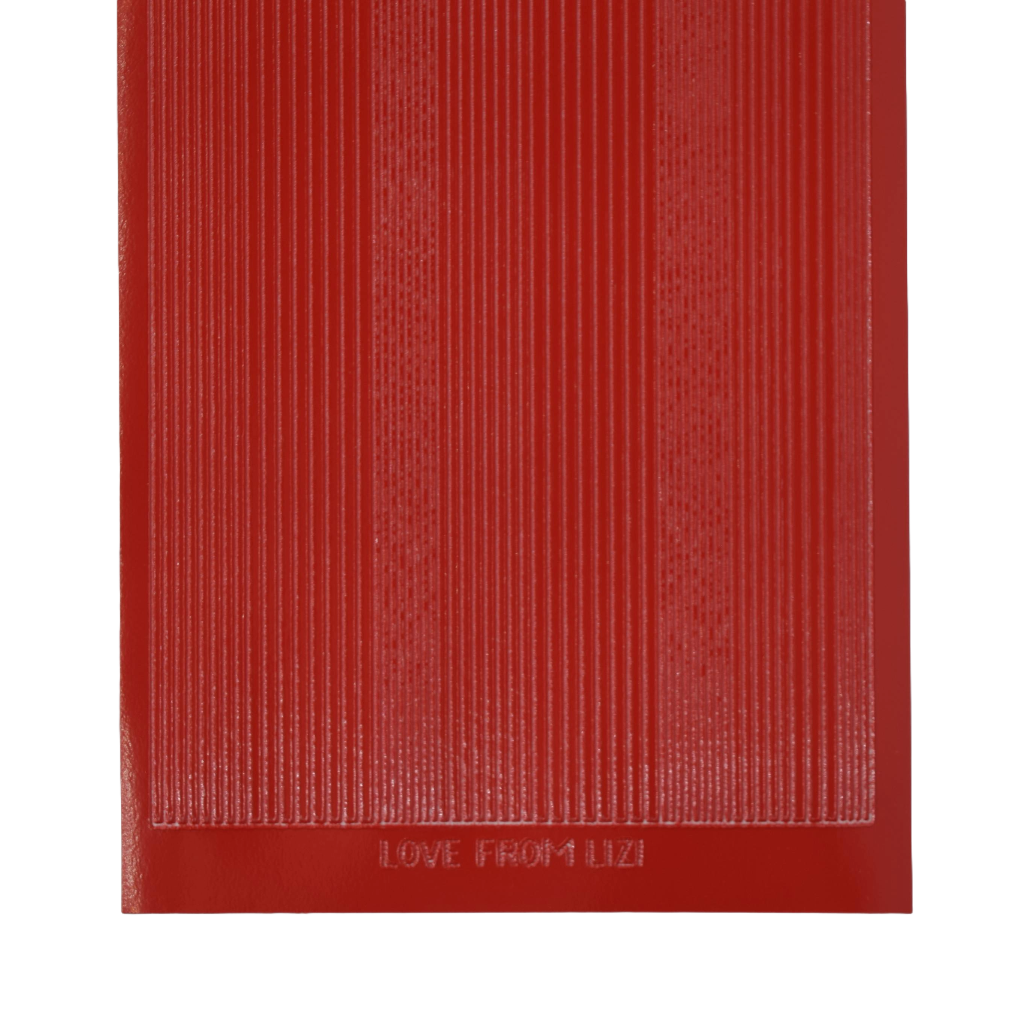 Pin Stripe Red Peel-Off Stickers