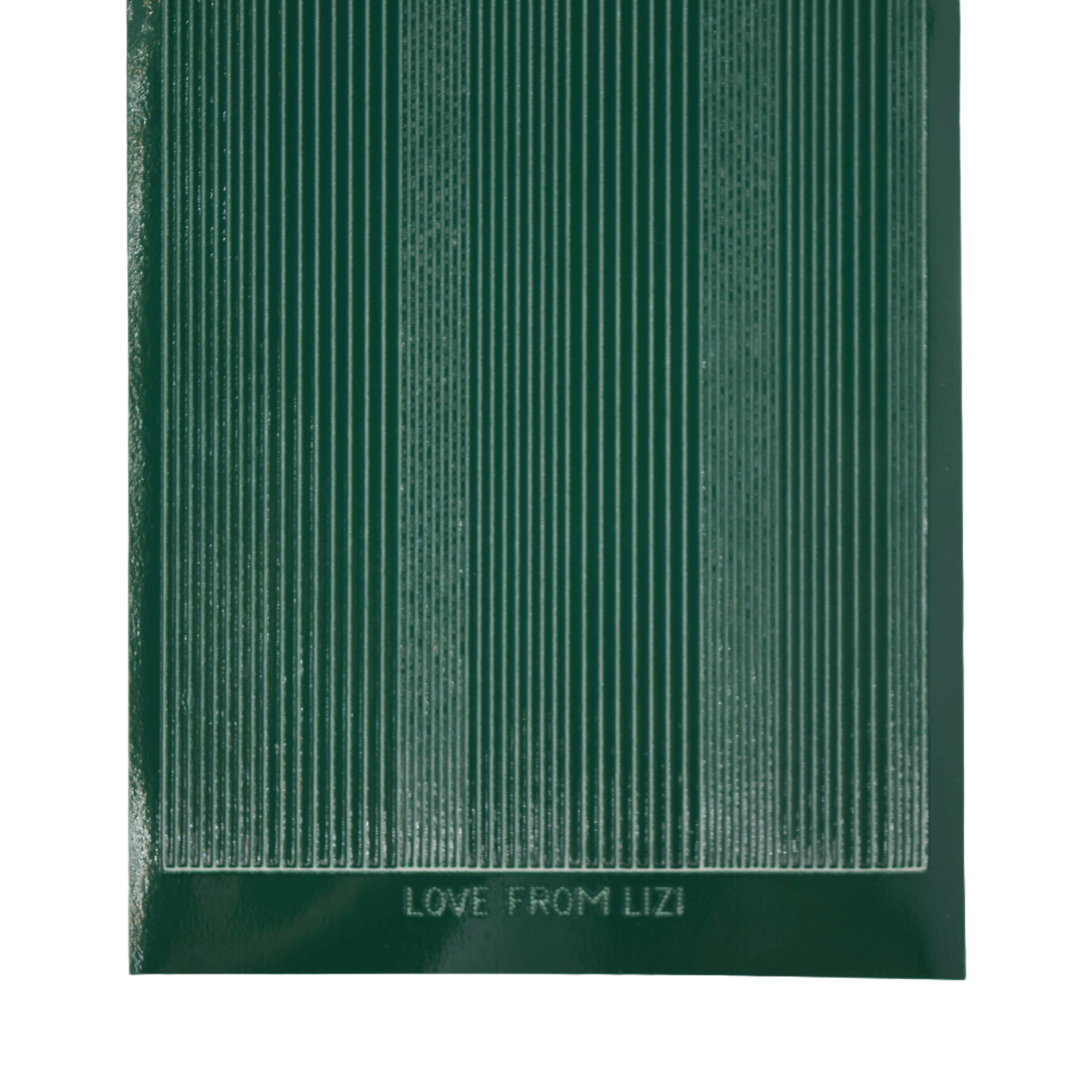 Pin Stripe Green Peel-Off Stickers