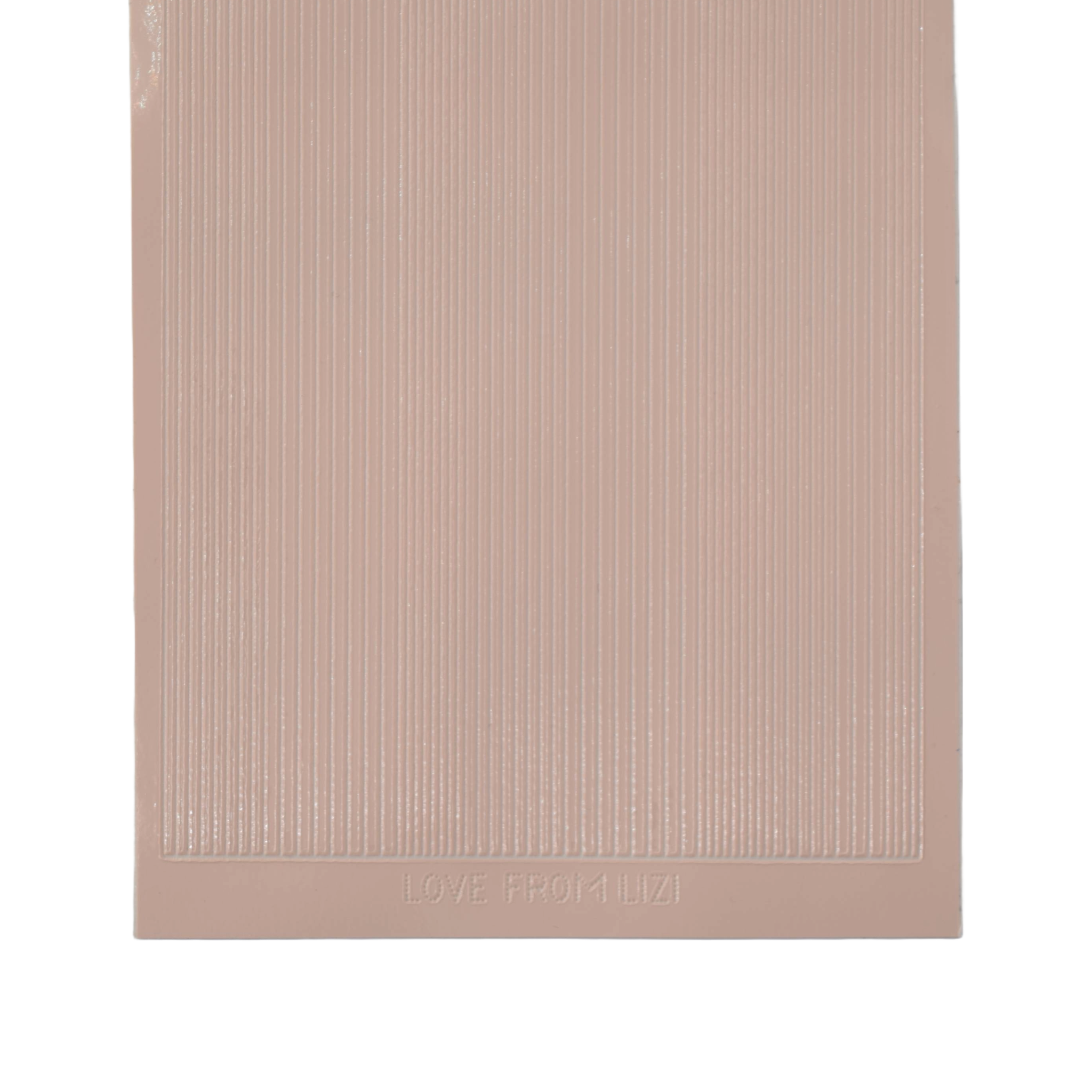 Pin Stripe Soft Peach Peel-Off Stickers