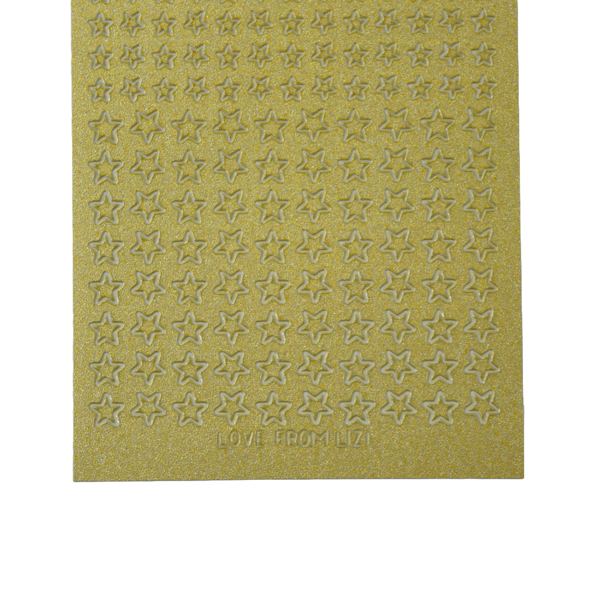 Mini Stars Gold Moondust Peel-Off Stickers