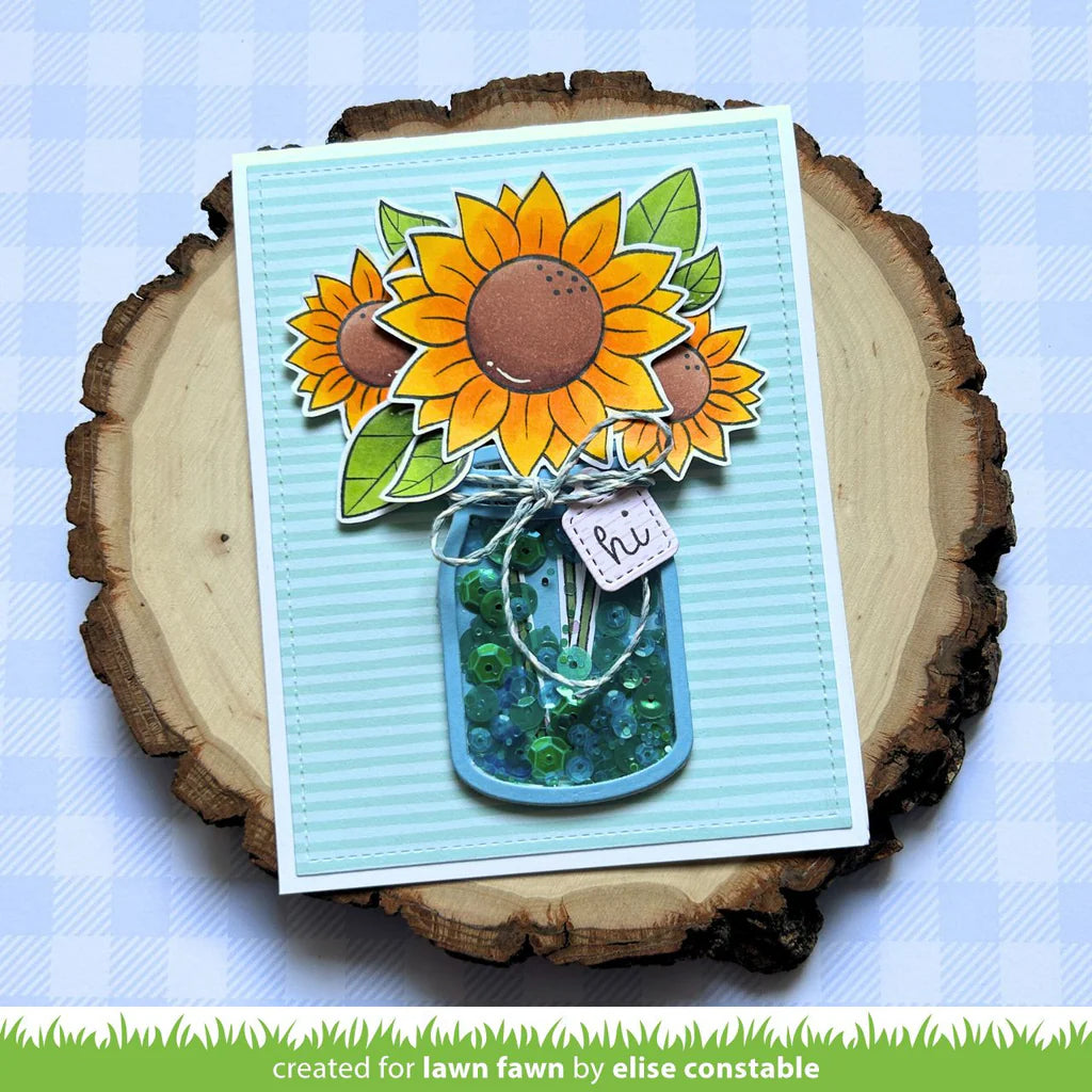 Build a drink mason jar add-on Dies by Lawn Fawn