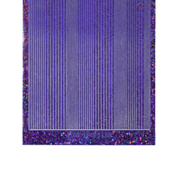 Pin Stripe Purple Holographic Peel-Off Stickers