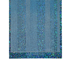 Pin Stripe Turquoise Holographic Peel-Off Stickers