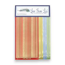 Love Notes - Pin Stripe Peel-Off 4 Pack