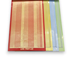 Love Notes - Pin Stripe Peel-Off 4 Pack