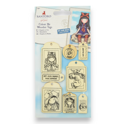 Santoro Colour Me - Wooden Tags
