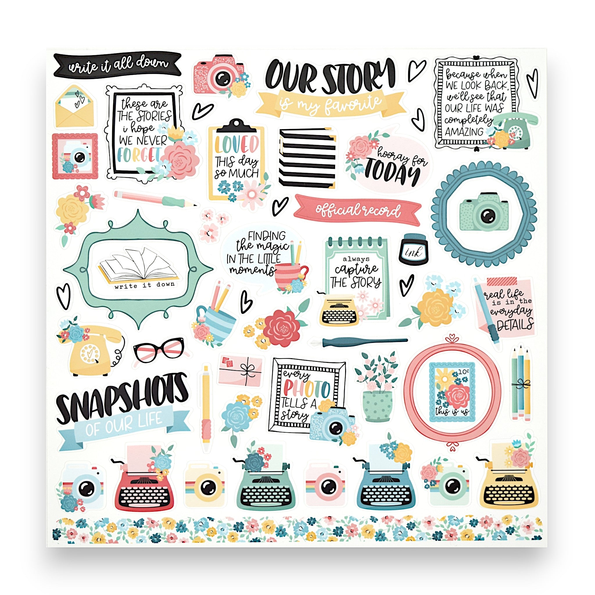 Love Notes - 12x12 Sticker Sheet