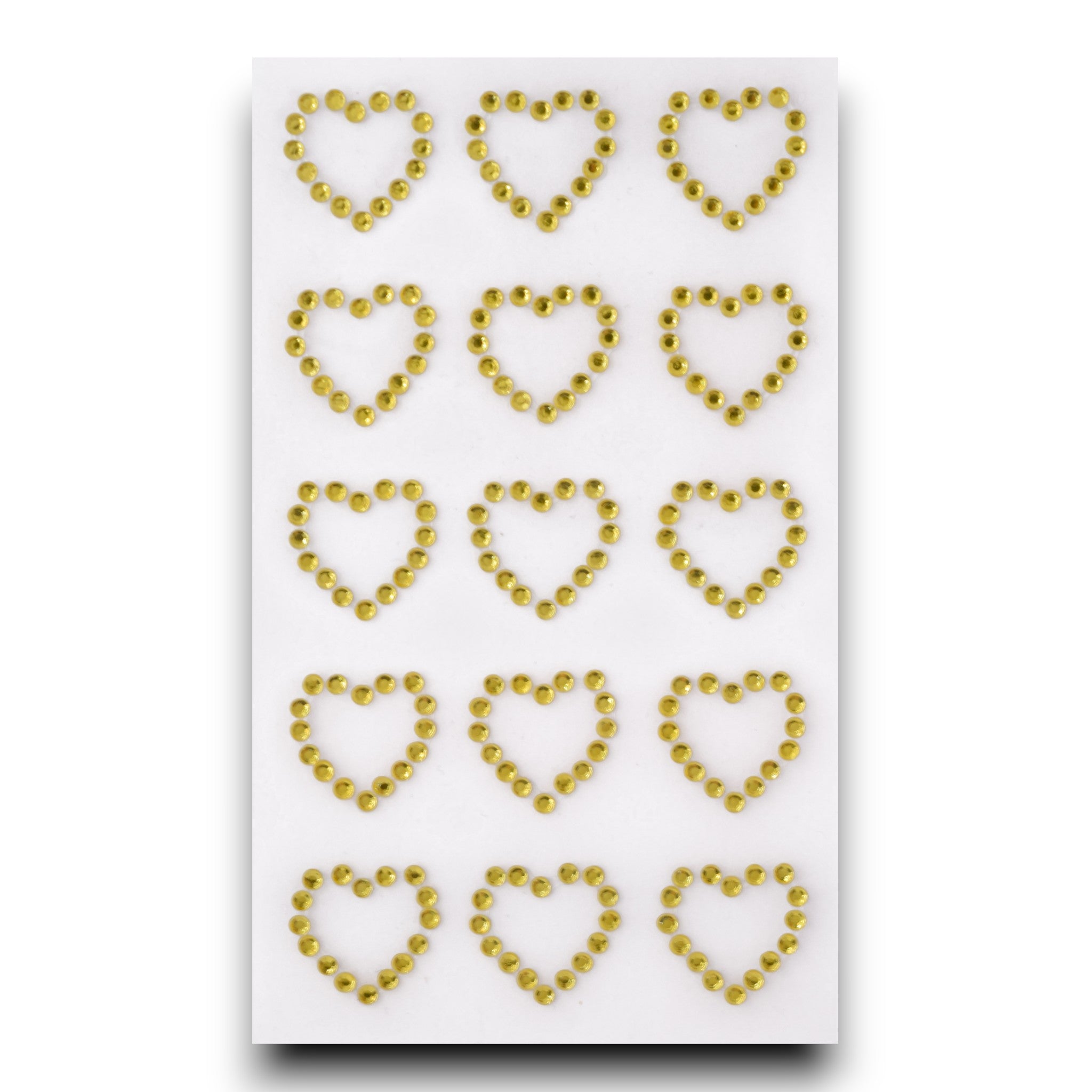 Gold Open Heart Gems - 2cm