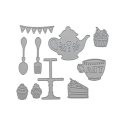 Tea & Cake - Steel Cutting Die Set