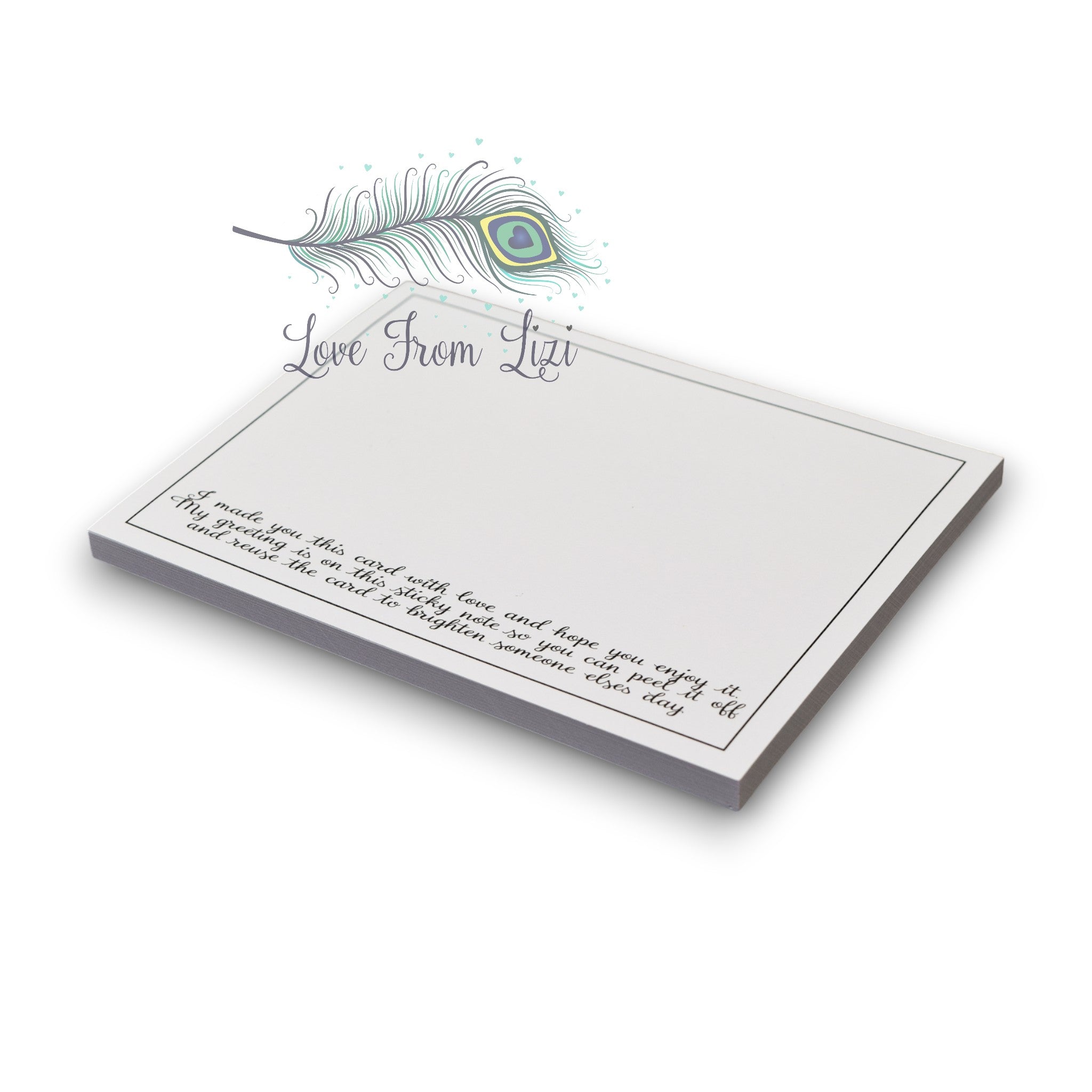 Card Reuser - Sticky Inset Landscape Notepad