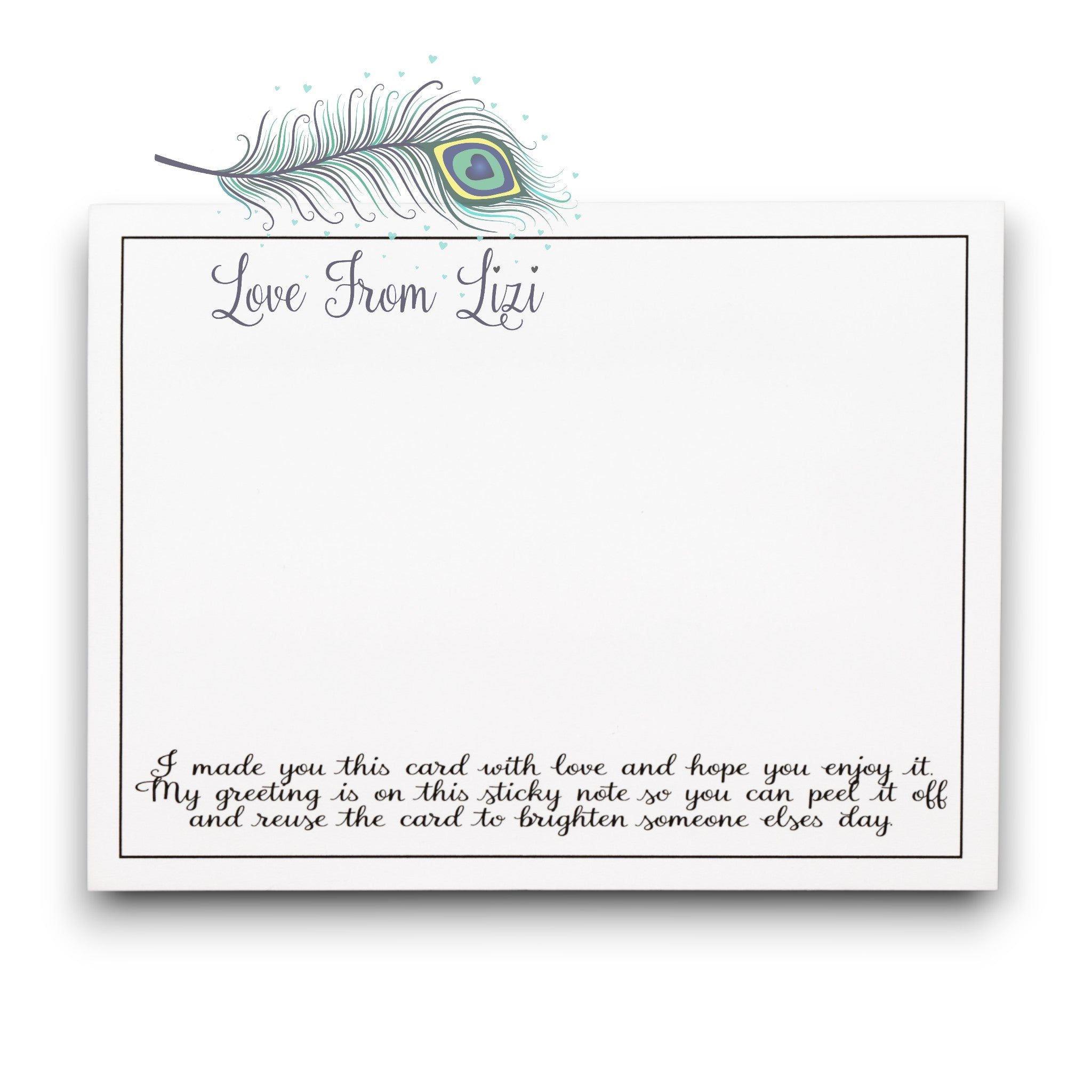 Card Reuser - Sticky Inset Landscape Notepad