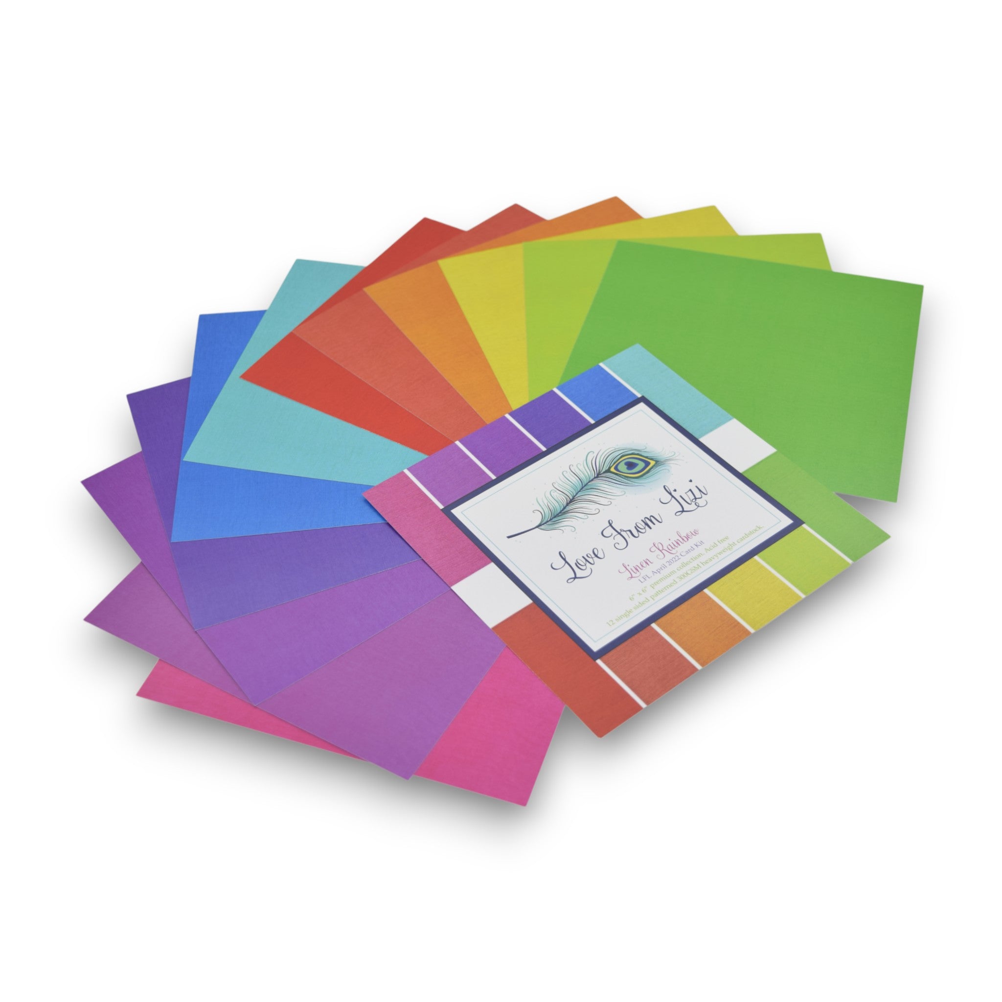 Linen Rainbow - 6x6 Patterned Paper Pack