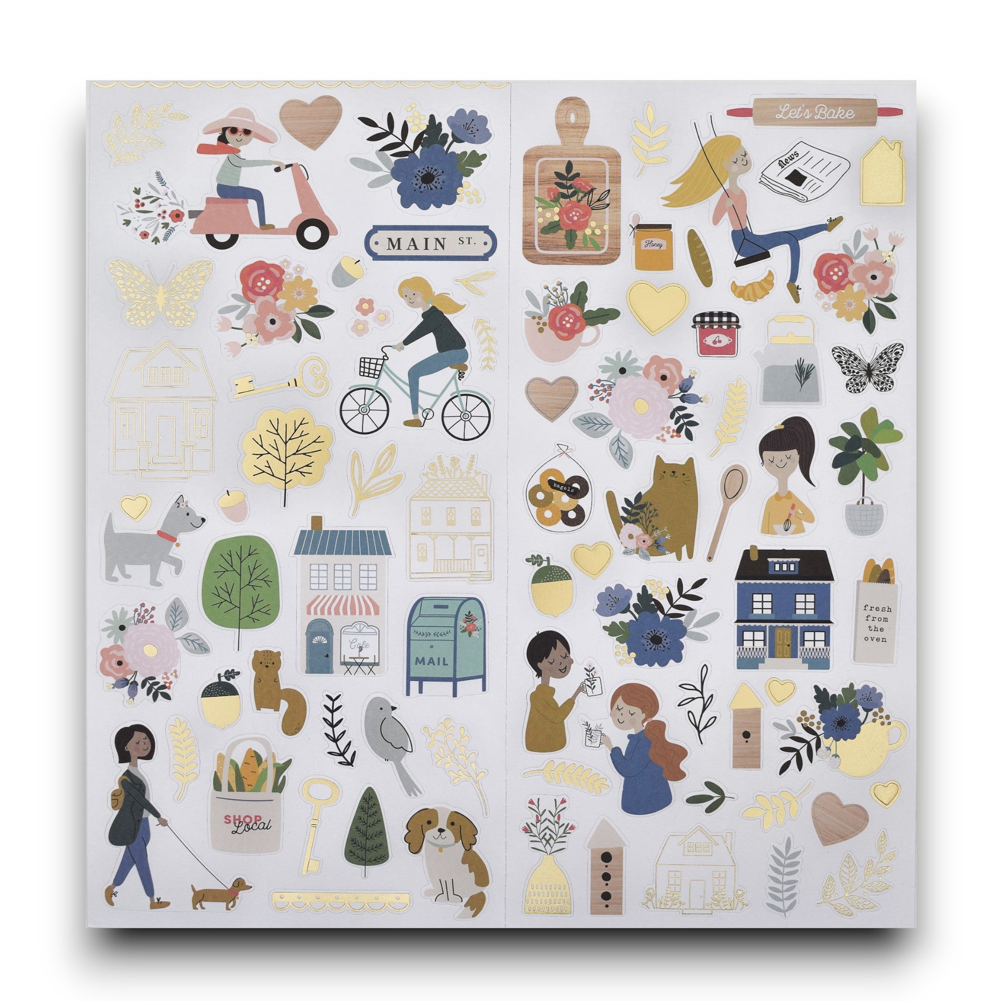 Fall Friends - 12x12 Sticker Sheet