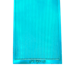 Straight Denim Blue Mirror Peel-Off Stickers