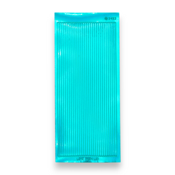 Straight Denim Blue Mirror Peel-Off Stickers