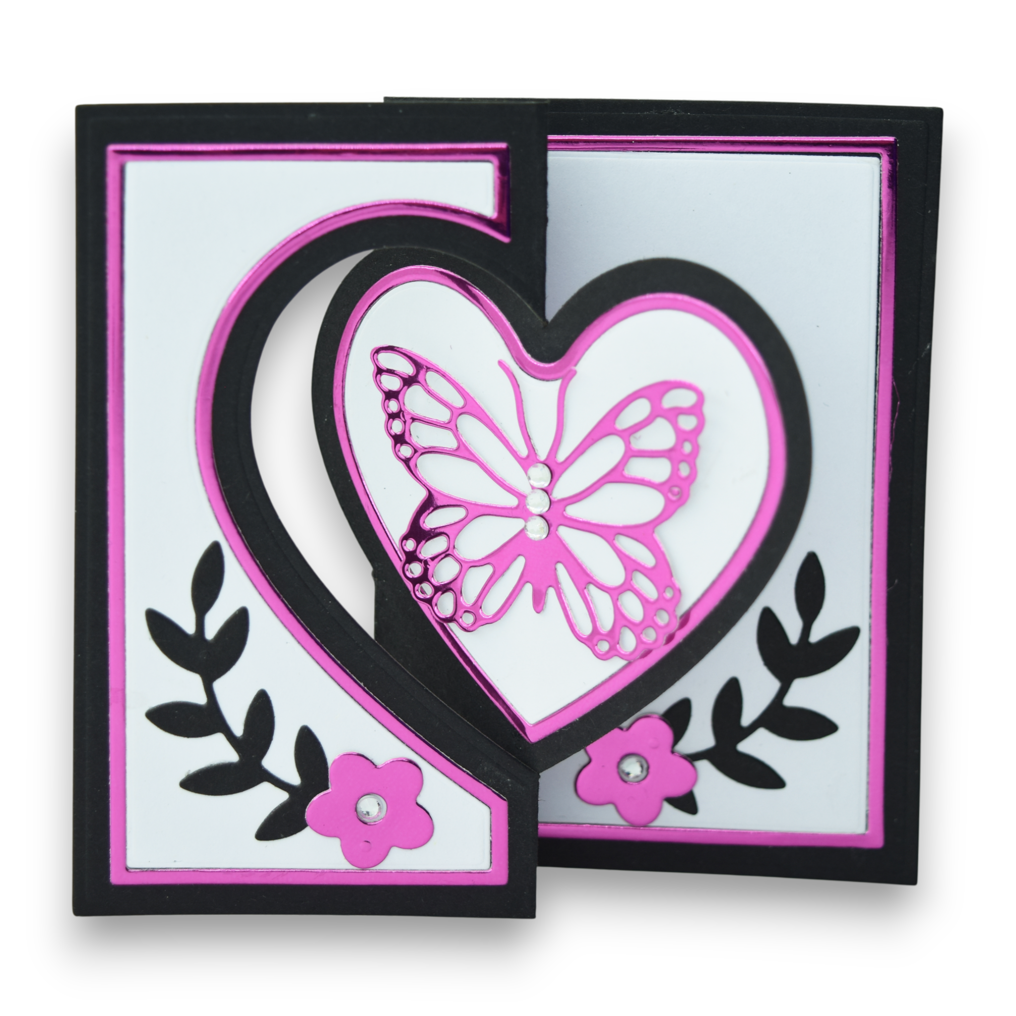 Mini Fun Fold Heart Cards - Steel Cutting Die