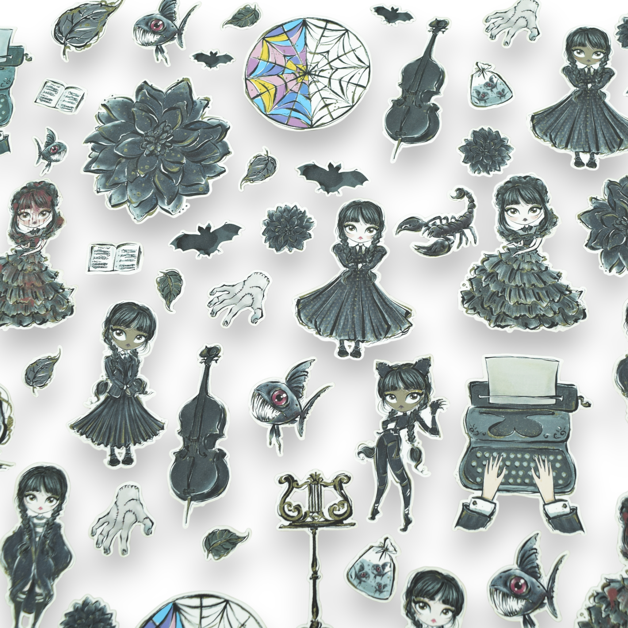 Full Of Woe (Wednesday Addams) - Ephemera Pack