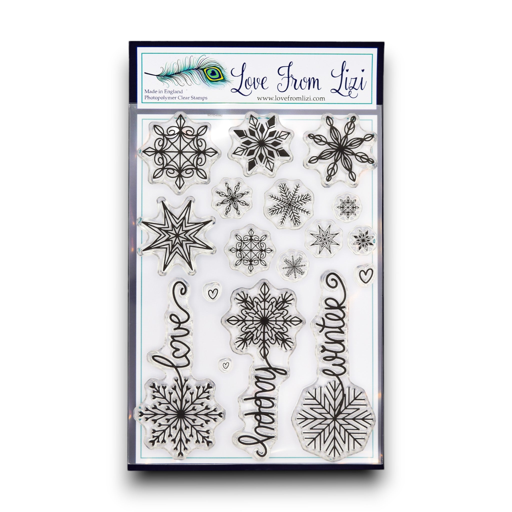 Snowflake Winter Rose - Stamp Set