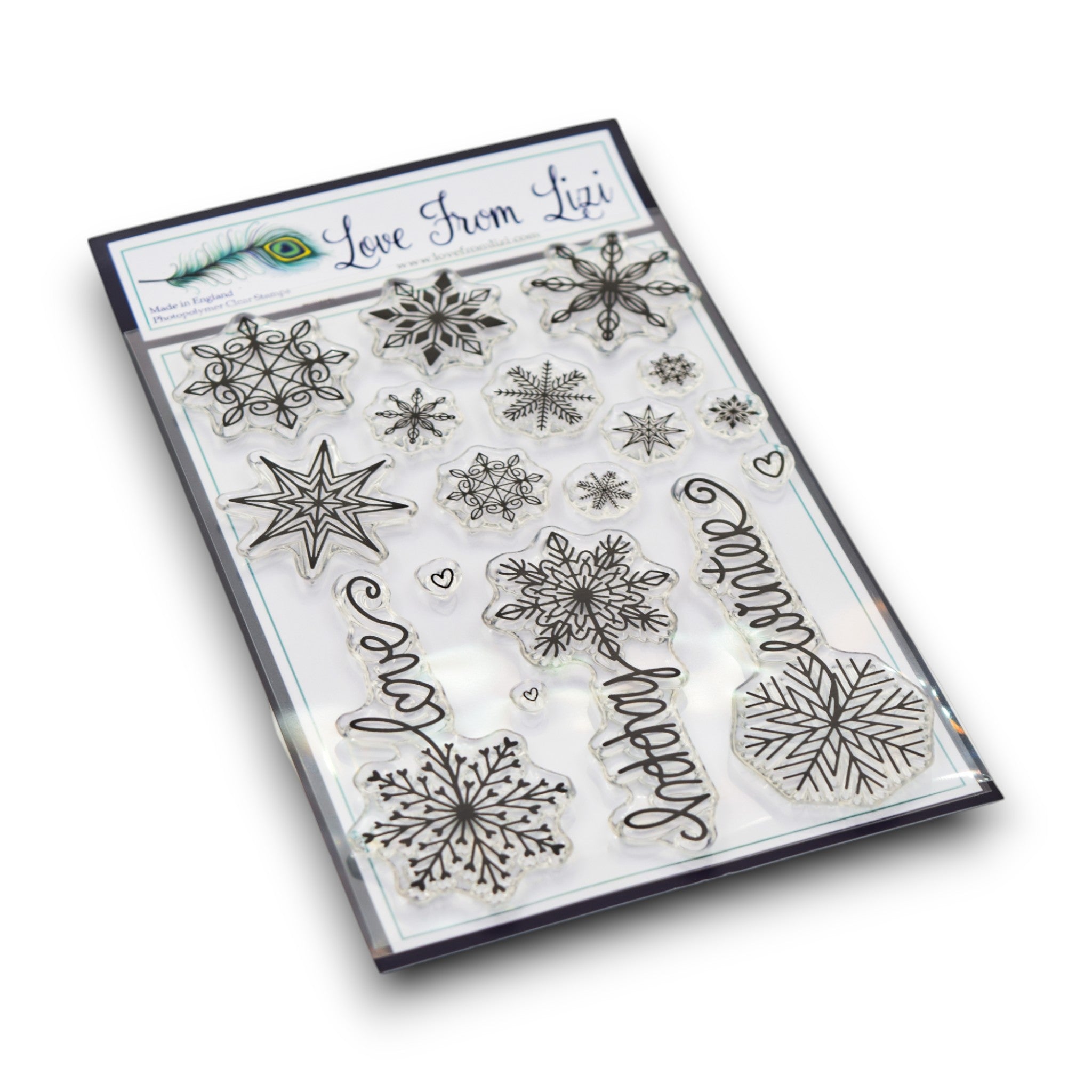 Snowflake Winter Rose - Stamp Set