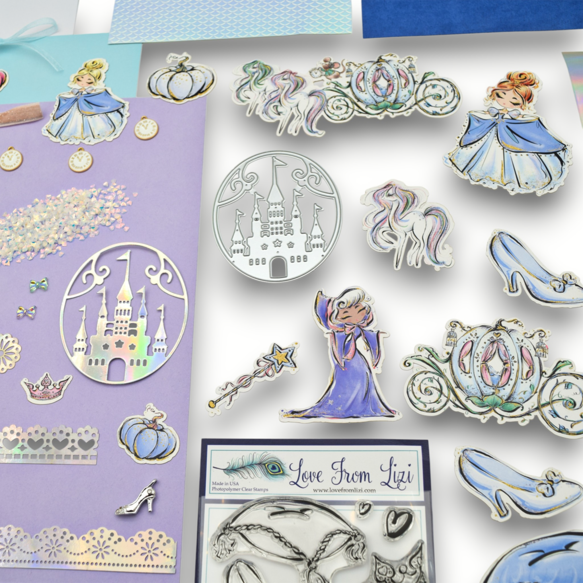 LFL June 25 Card Kit - The Crystal Slipper