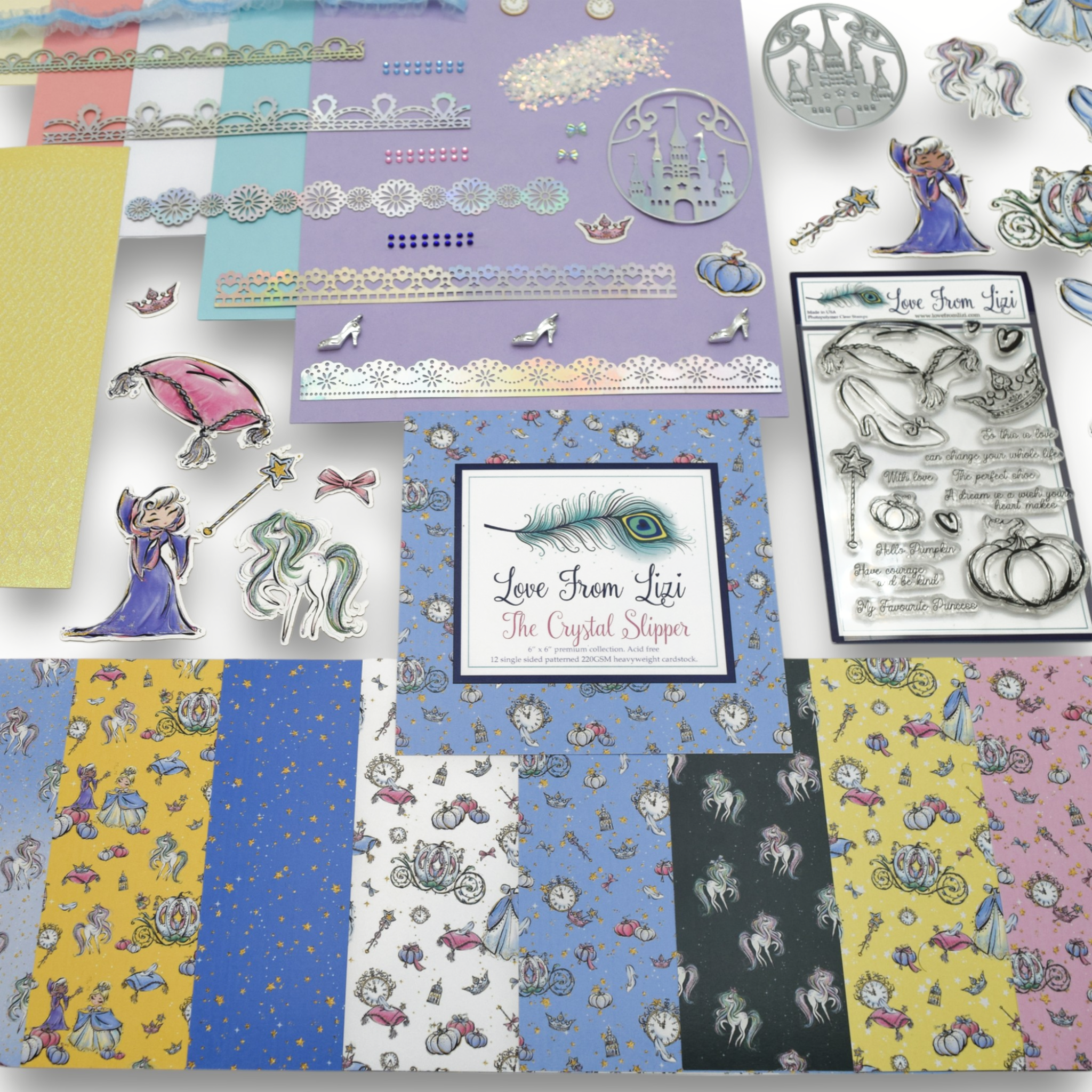 LFL June 25 Card Kit - The Crystal Slipper