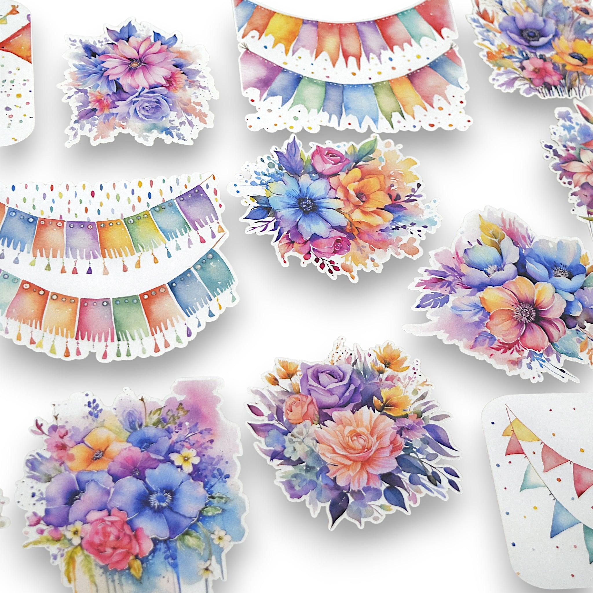 Lets Celebrate Banners & Blooms - Ephemera Pack