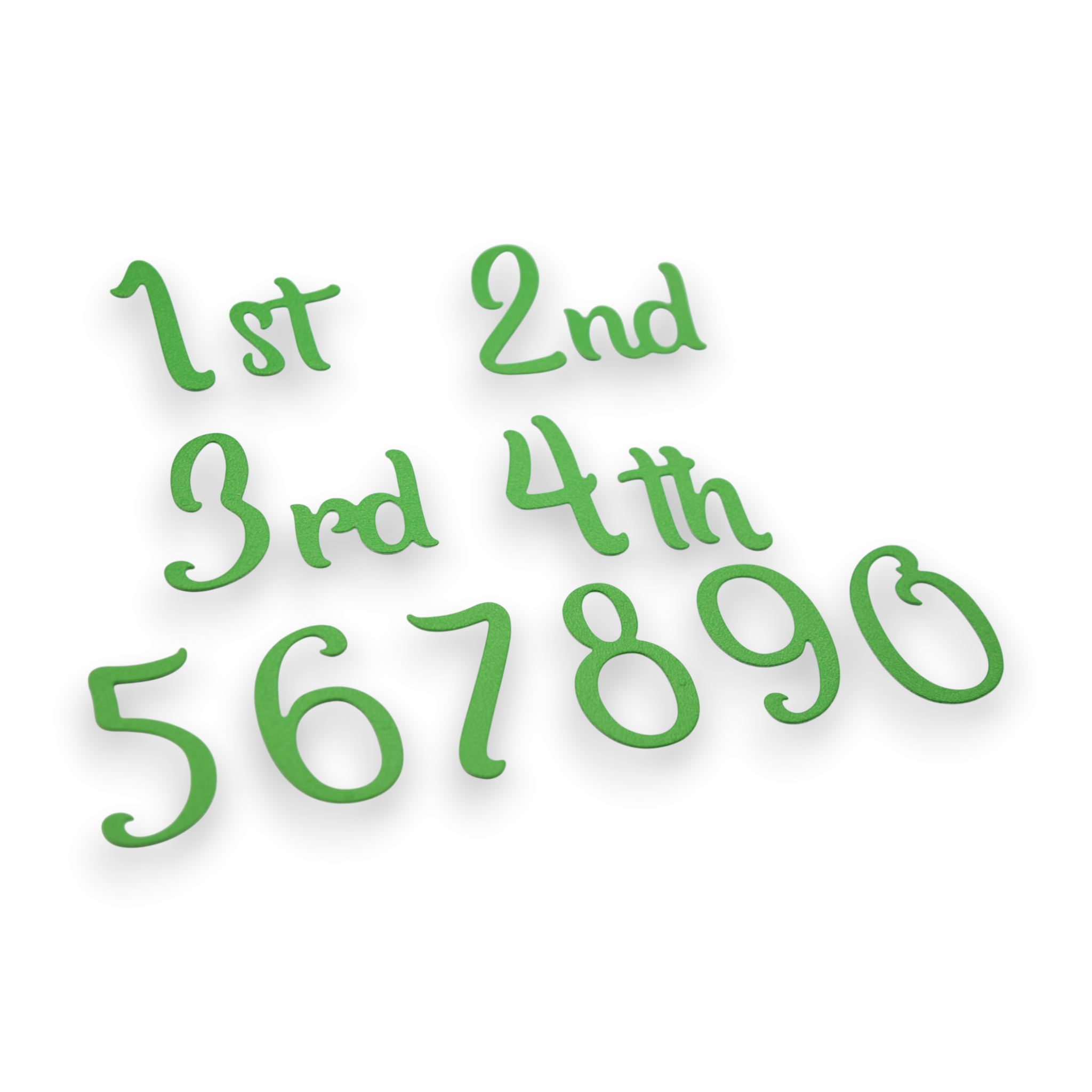 Scripted Number - Steel Cutting Die Set