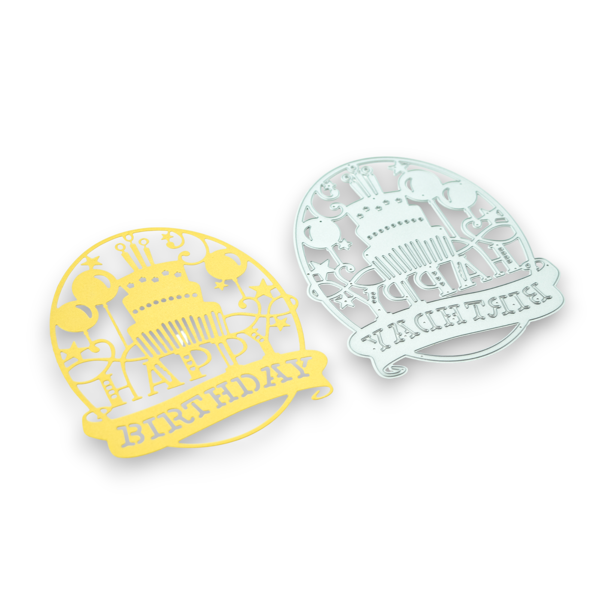 Happy Birthday Panel - Steel Cutting Die