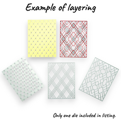 Plaid Background - Steel Cutting Die