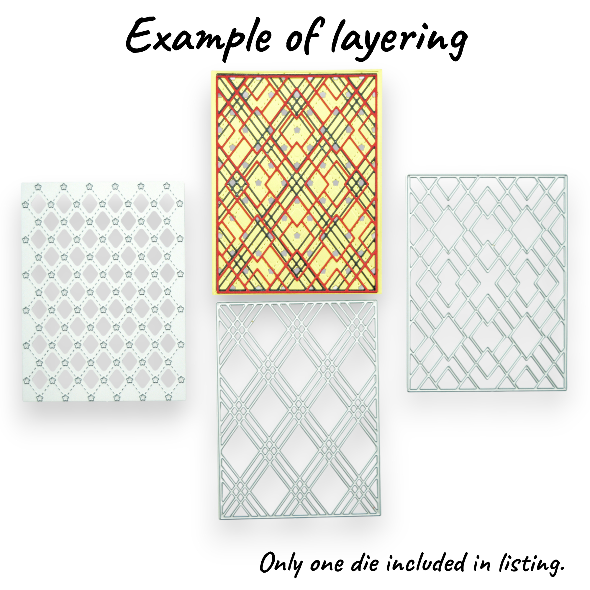 Star Quilt Background - Steel Cutting Die