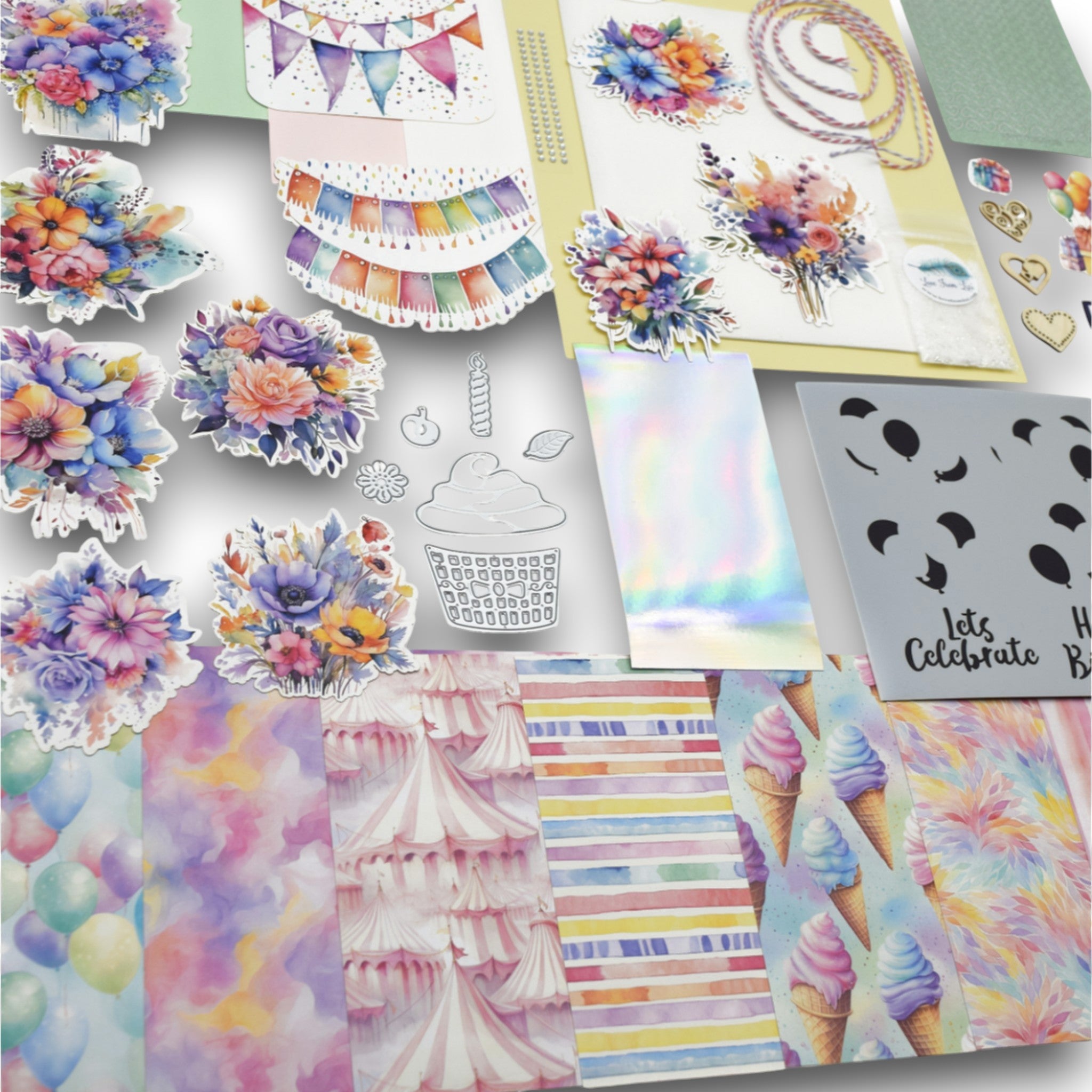 LFL January 25 Card Kit - Lets Celebrate