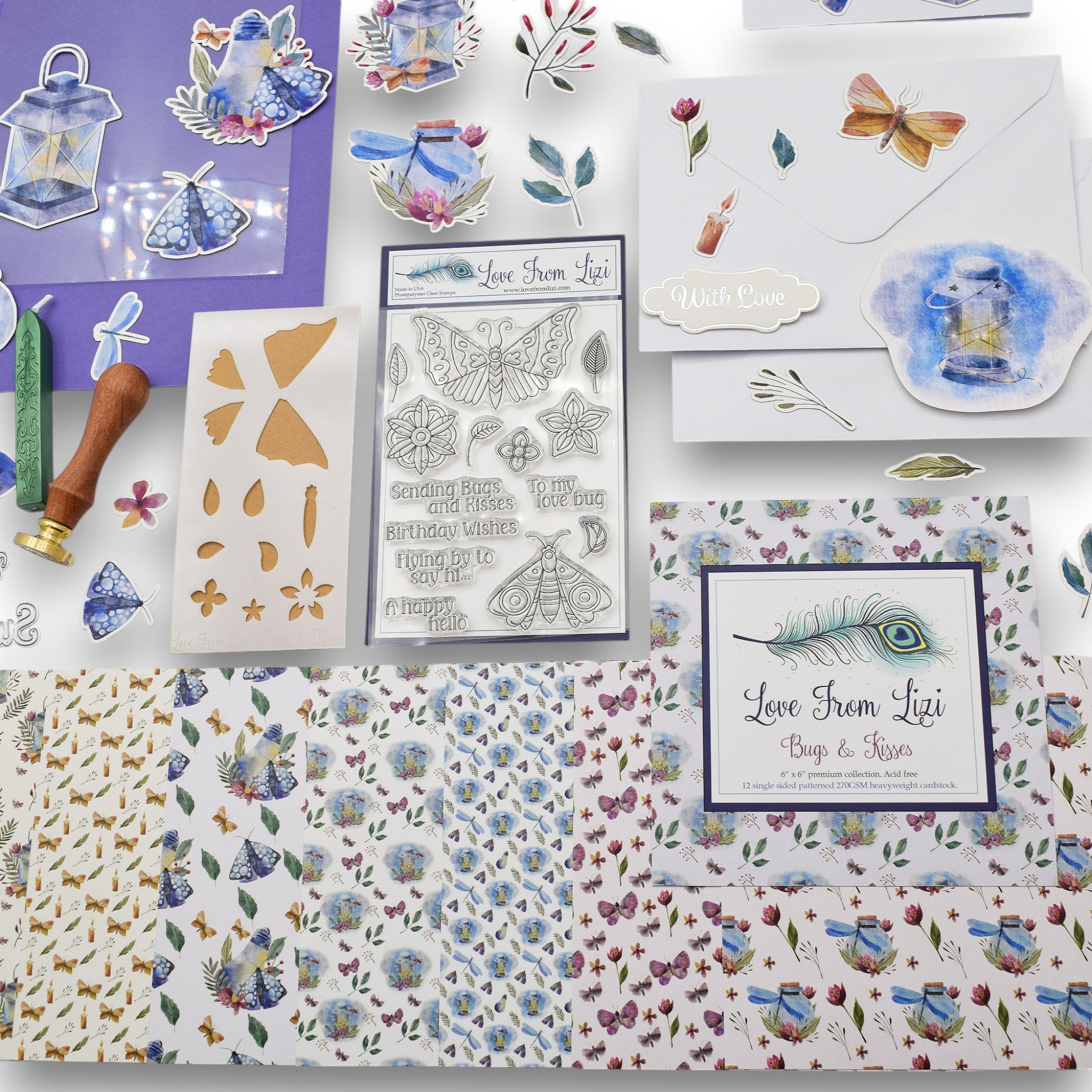 LFL March 25 Card Kit - Bugs & Kisses